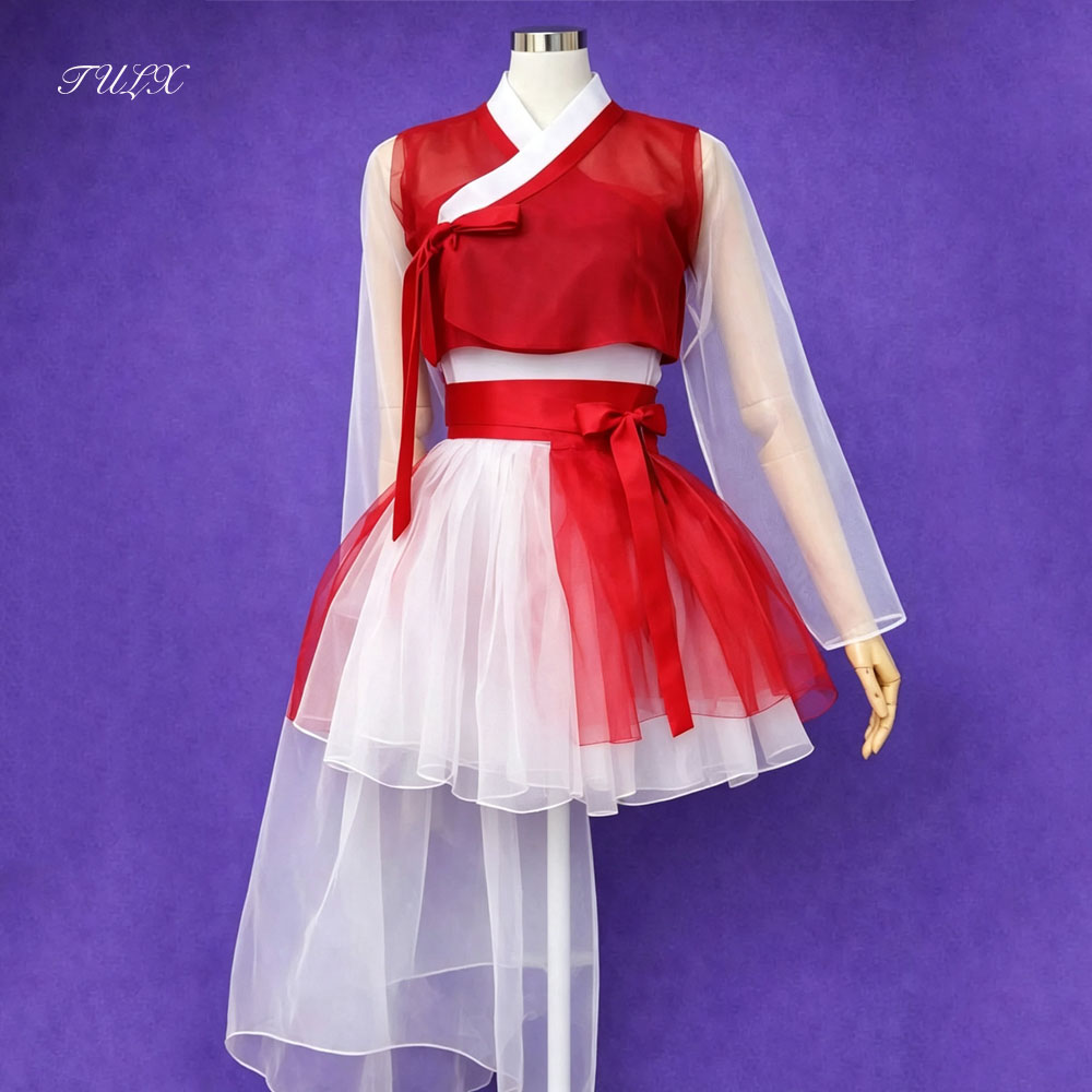 TULX Modern Red Short Organza  - Modern Korean Lifestyle ulasan dan harga
